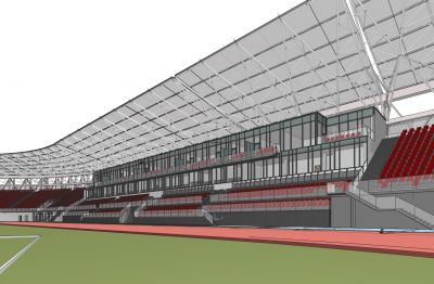 wizualizacja Podkarpackiego Centrum Lekkiej Atletyki